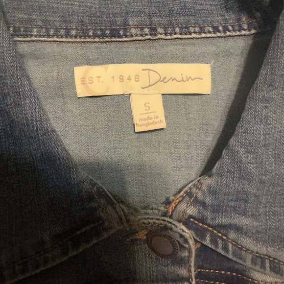 Denim Jean Vest Button Down Size Small by Denim - Picture 2 of 12